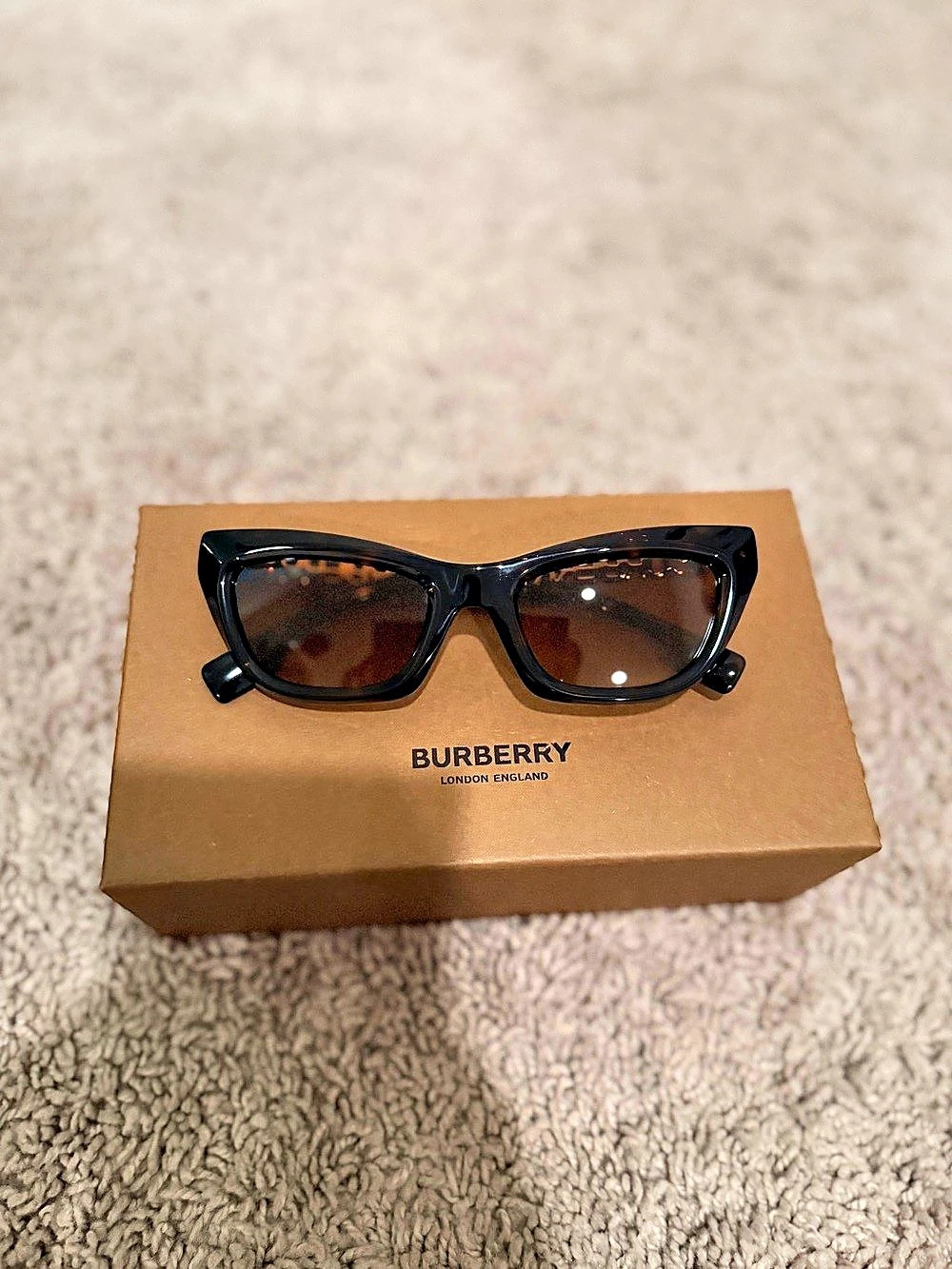 Burberry Penelope BE4363 Sunglasses Black & Brown Sunglasses